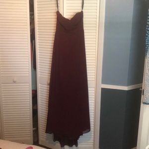 Wine colored gown - Bill Levkoff